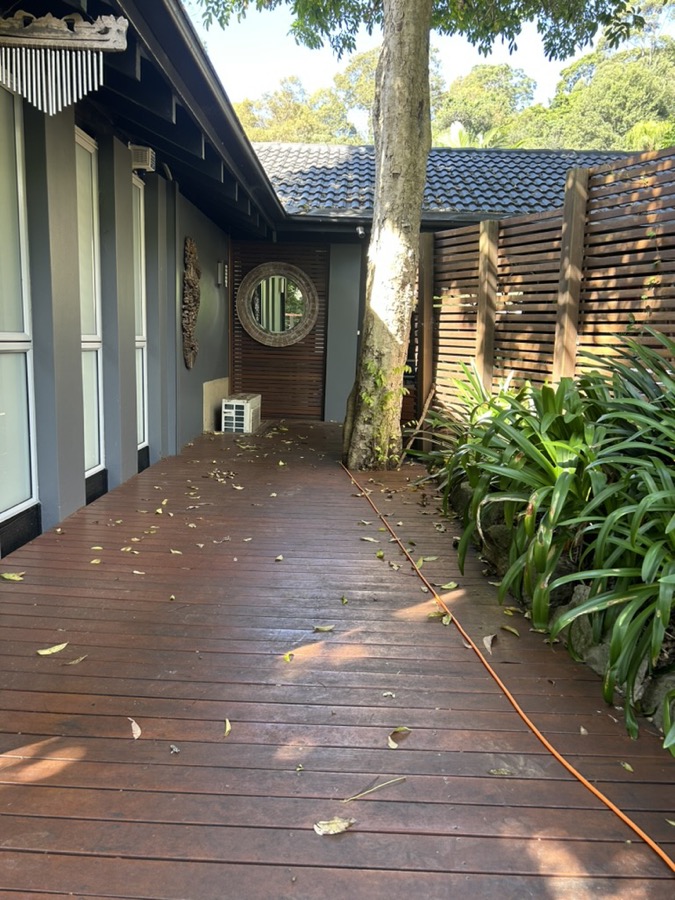 Deck before oiling and restoration