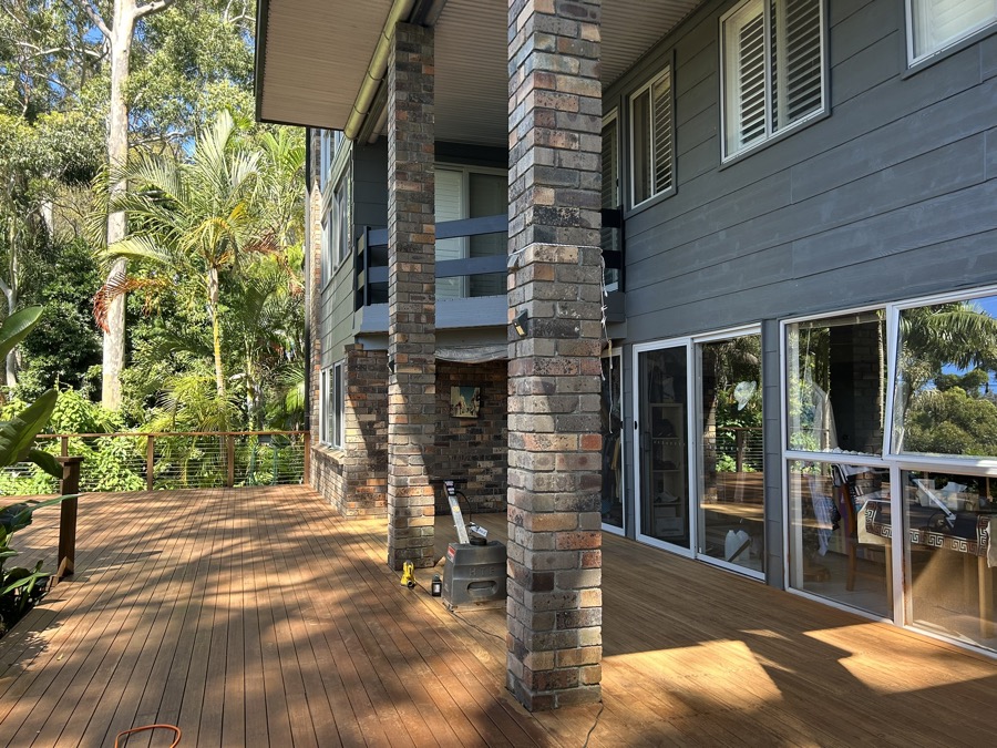 Large deck restoration with cable handrails — Northern Beaches